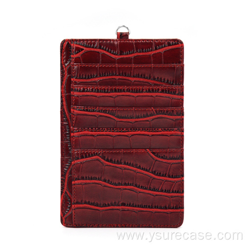 Ysure leather jersey back clip credit card holder